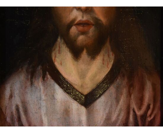 Ecce Homo, Flemish master of the 16th century, circle of Quentin Metsys (Leuven, 1466 – Antwerp, 1530)