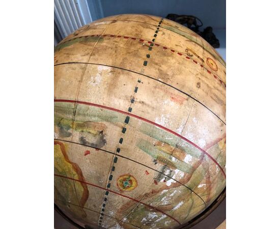 Wooden world globe