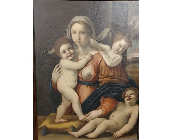 Allegory of Charity - Tuscany 16th century - Oil on canvas