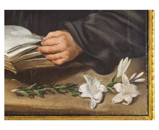 Portrait of Saint Anthony of Padua - 17th century masterpiece - oil on canvas