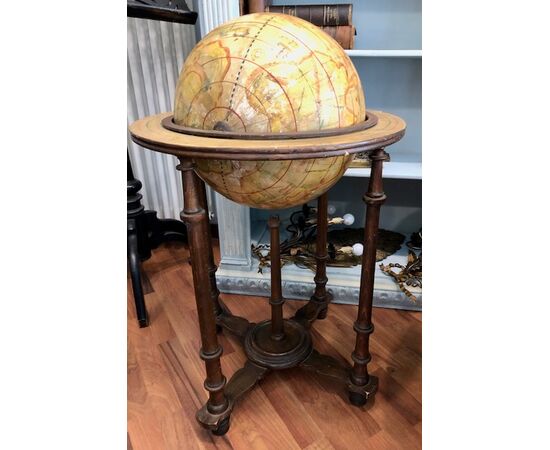 Wooden world globe