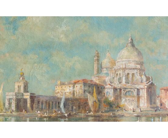 Veduta di Venezia con la Chiesa della Salute – Eugenio Zeno Bonivento