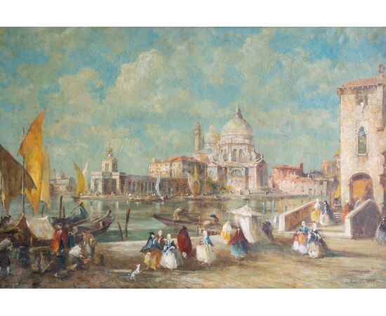 Veduta di Venezia con la Chiesa della Salute – Eugenio Zeno Bonivento