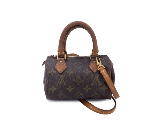 LOUIS VUITTON Borsa a Mano Vintage in Tela Col. Marrone Nano Speedy / Mini HL S