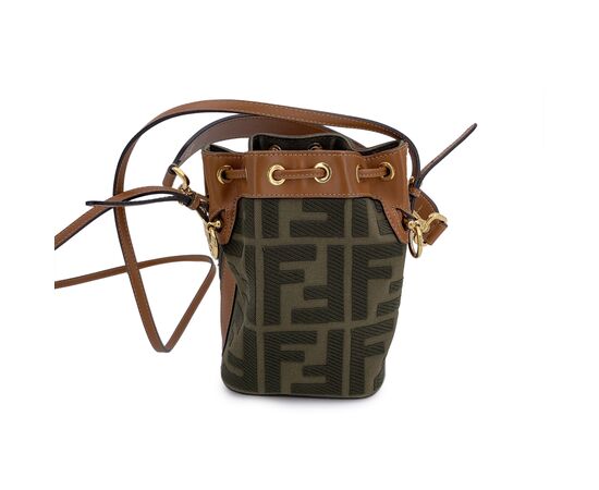 FENDI Borsa a Tracolla in Tela Col. Verde Mon Tresor S