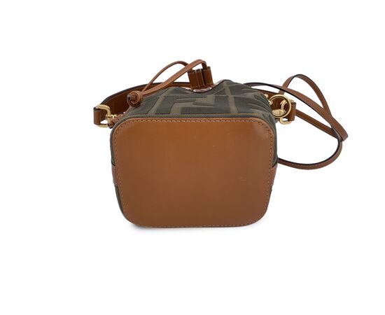 FENDI Borsa a Tracolla in Tela Col. Verde Mon Tresor S