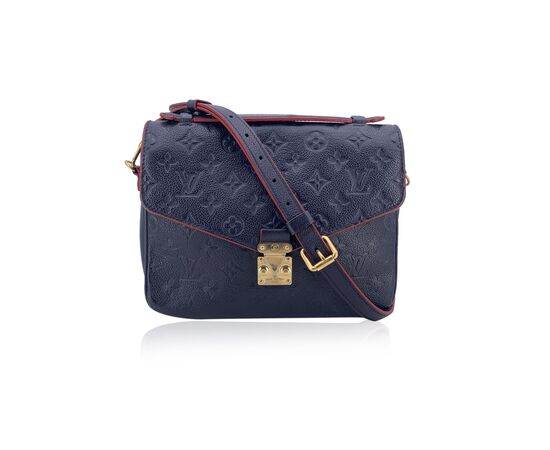 LOUIS VUITTON Borsa a Tracolla in Pelle Col. Blu Metis M