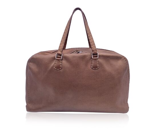 FENDI Borsa a Mano in Pelle Col. Marrone L
