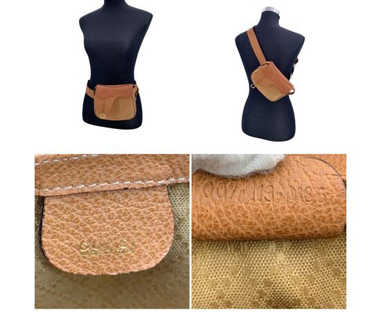 GUCCI Borsa a Tracolla Vintage in Camoscio Col. Beige Stirrup S
