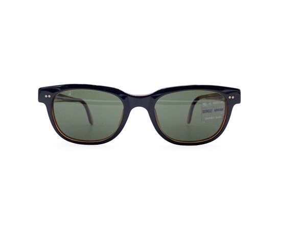 GIORGIO ARMANI Occhiali da Sole Vintage in Acetato Col. Nero