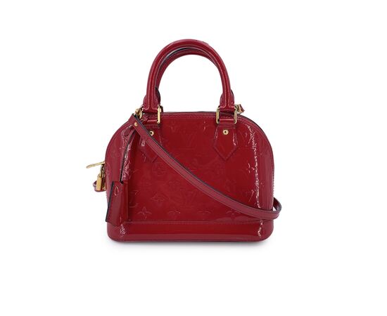 LOUIS VUITTON Borsa a Mano in Pelle Lucida Col. Rosso Alma BB M