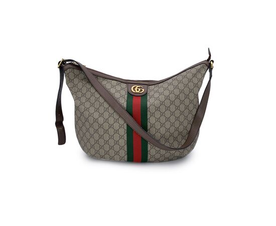 GUCCI Borsa a Tracolla in Tela Col. Beige Ophidia GG Supreme M