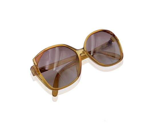 DIOR Occhiali da Sole Vintage in Acetato Col. Beige