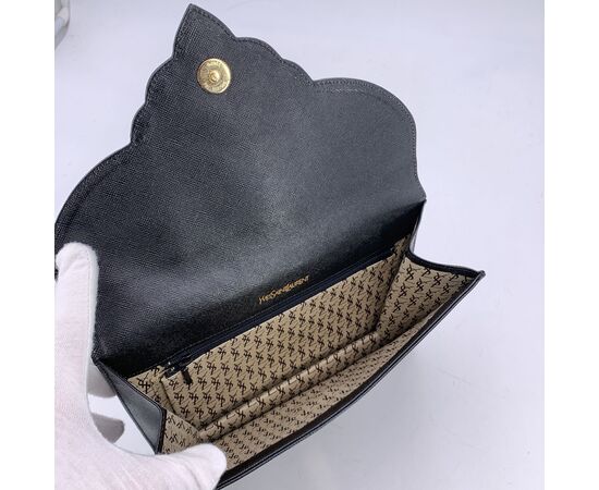 YVES SAINT LAURENT Pochette Vintage in Pelle Col. Nero S