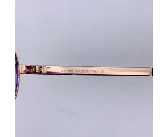 FENDI Occhiali da Sole in Metallo Col. Oro