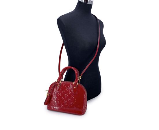 LOUIS VUITTON Borsa a Mano in Pelle Lucida Col. Rosso Alma BB M
