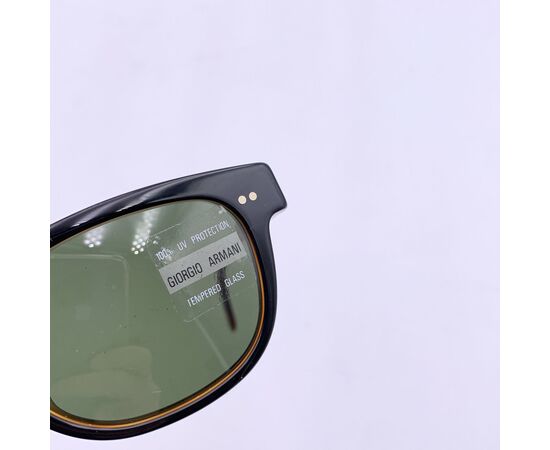 GIORGIO ARMANI Occhiali da Sole Vintage in Acetato Col. Nero