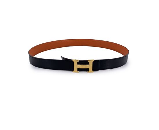 HERMES Cintura in Pelle Col. Nero H