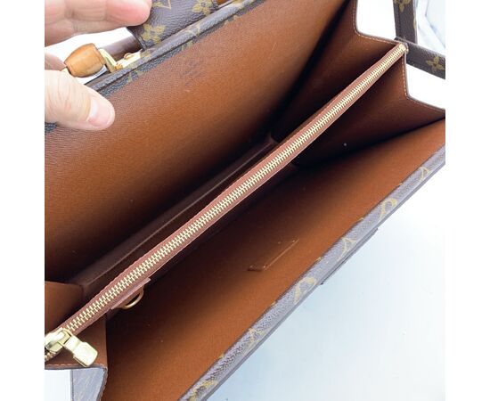 LOUIS VUITTON Borsa Ventiquattrore Vintage in Tela Col. Marrone L