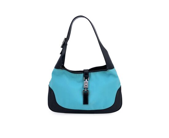GUCCI Borsa Hobo in Tela Col. Turchese Jackie M