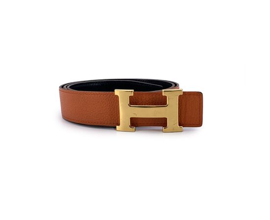 HERMES Cintura in Pelle Col. Nero H