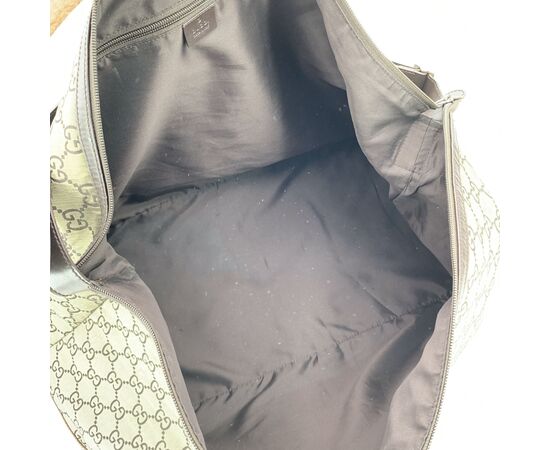 GUCCI Borsa da Viaggio in Tela Col. Marrone Interlocking L
