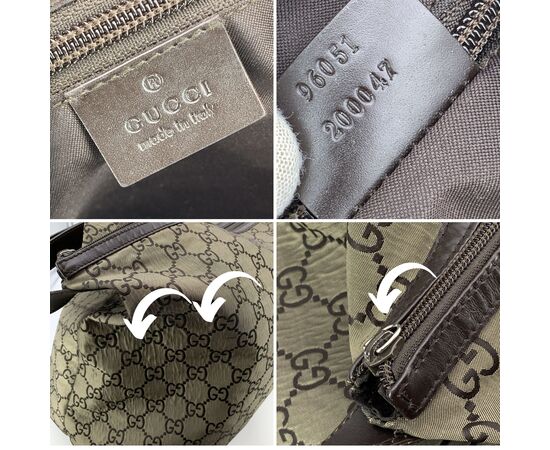 GUCCI Borsa da Viaggio in Tela Col. Marrone Interlocking L