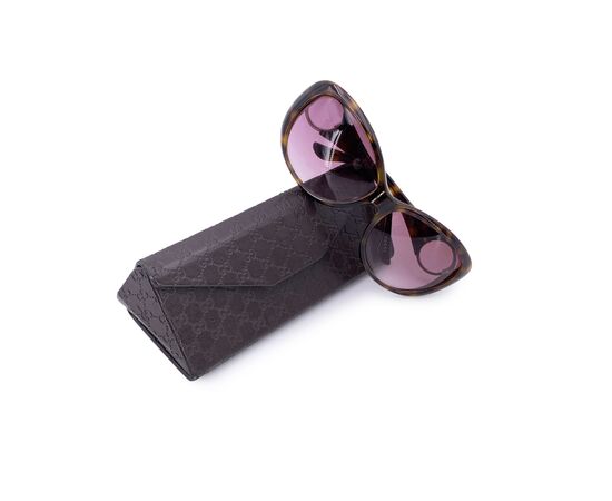 GUCCI Occhiali da Sole in Plastica Col. Marrone