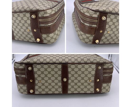 GUCCI Borsa da Viaggio Vintage in Tela Col. Beige Ophidia L