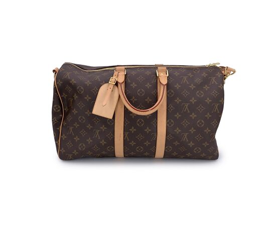 LOUIS VUITTON Borsa da Viaggio in Tela Col. Marrone Keepall L