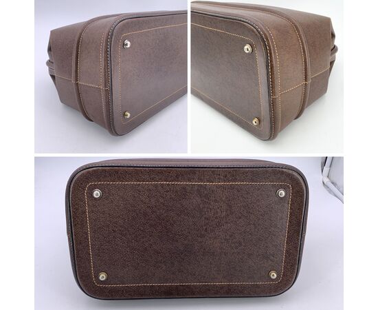 GUCCI Borsa da Viaggio Vintage in Pelle Col. Marrone M
