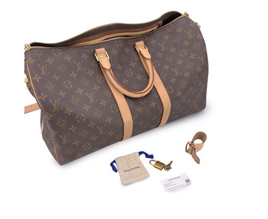 LOUIS VUITTON Borsa da Viaggio in Tela Col. Marrone Keepall L