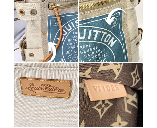 LOUIS VUITTON Borsa Shopper in Tela Col. Beige M