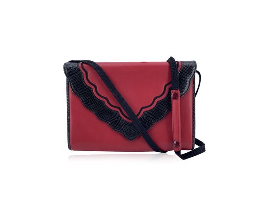 YVES SAINT LAURENT Pochette Vintage in Pelle Col. Rosso S