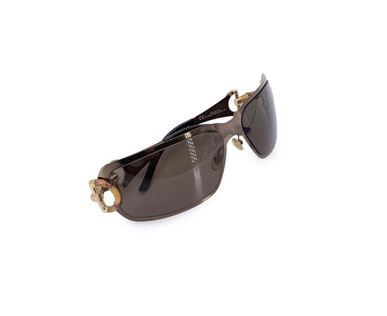 GUCCI Occhiali da Sole in Metallo Col. Marrone