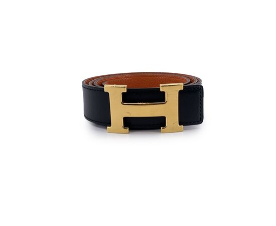 HERMES Cintura in Pelle Col. Nero H