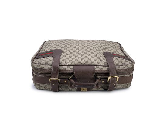 GUCCI Borsa da Viaggio Vintage in Tela Col. Beige Ophidia L