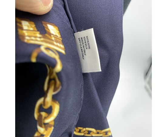 CELINE Foulard in Seta Col. Blu