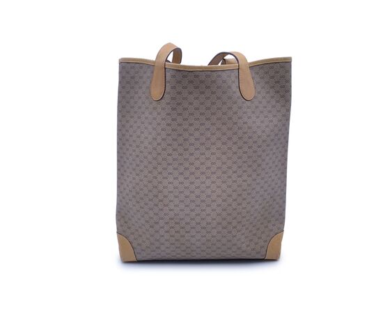 GUCCI Borsa Shopper Vintage in Tela Col. Beige Ophidia M