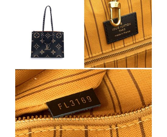 LOUIS VUITTON Borsa Shopper in Tela Col. Nero Onthego L