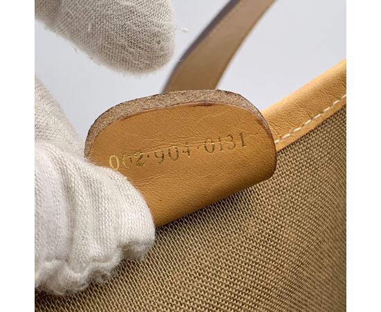 GUCCI Borsa Shopper Vintage in Tela Col. Beige Ophidia M