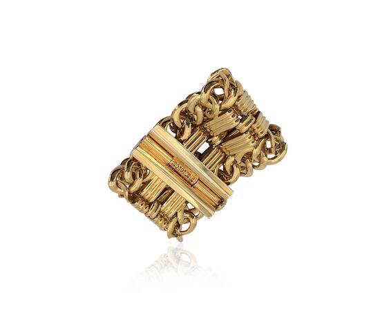 GIANFRANCO FERRE Bracciale Vintage in Metallo Col. Oro