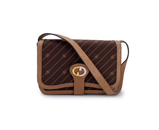GUCCI Borsa a Tracolla Vintage in Tela Col. Marrone M