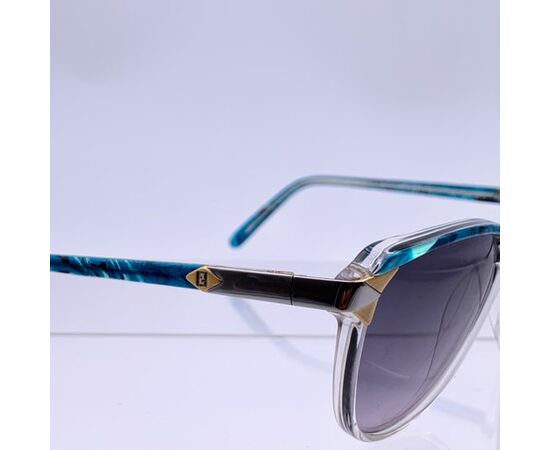 FENDI Occhiali da Sole Vintage in Acetato Col. Blu