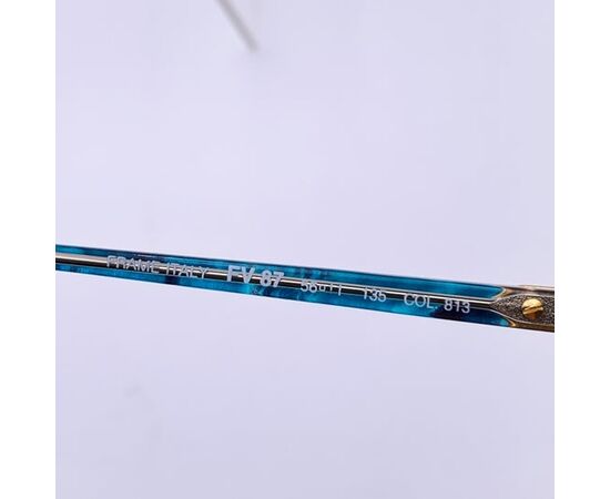 FENDI Occhiali da Sole Vintage in Acetato Col. Blu