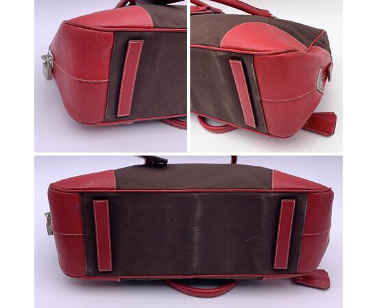 PRADA Borsa a Mano Vintage in Tela Col. Marrone Bowling M