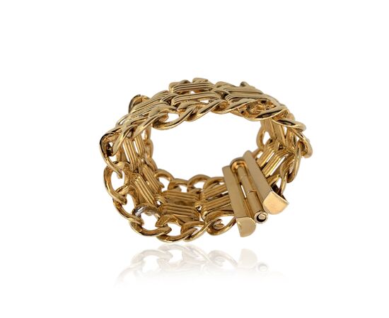GIANFRANCO FERRE Bracciale Vintage in Metallo Col. Oro