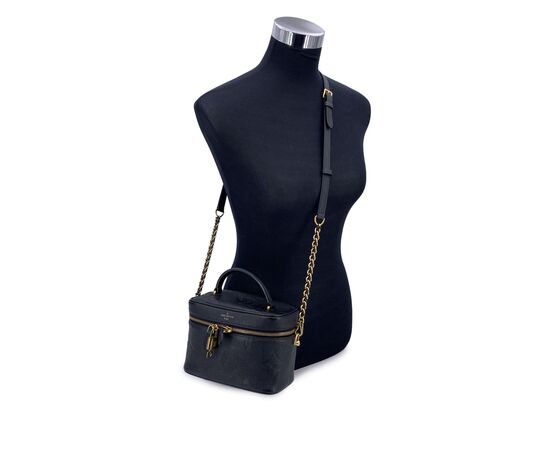 LOUIS VUITTON Borsa a Tracolla in Pelle Col. Nero Vanity S