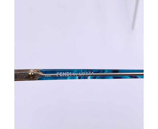 FENDI Occhiali da Sole Vintage in Acetato Col. Blu