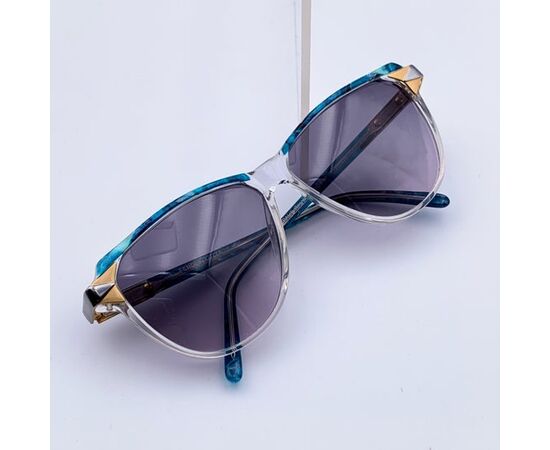 FENDI Occhiali da Sole Vintage in Acetato Col. Blu